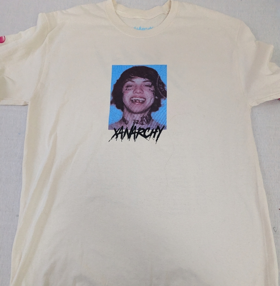 Lil Xan Xanarchy Authentic Concert Merch -2018 Tour Locations & Dates Back XL